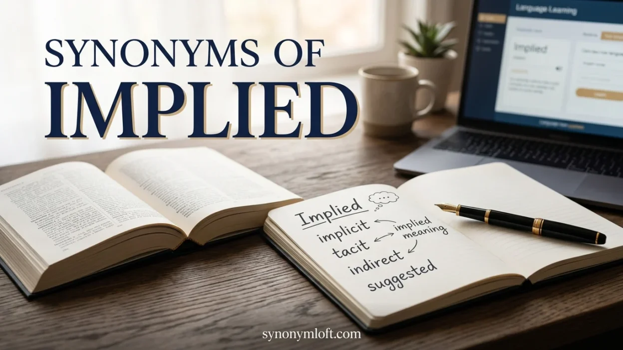 Synonyms of Implied
