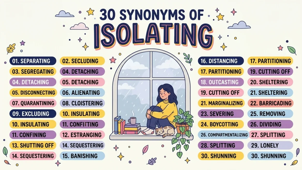 Synonyms of Isolating