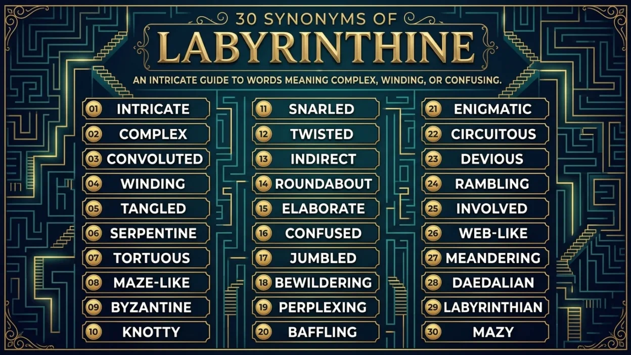 Synonyms of Labyrinthine