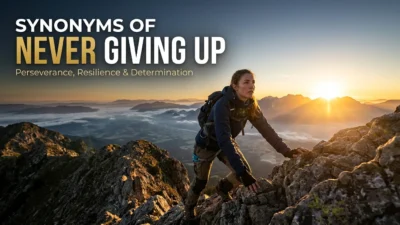 Synonyms of Never Giving Up: