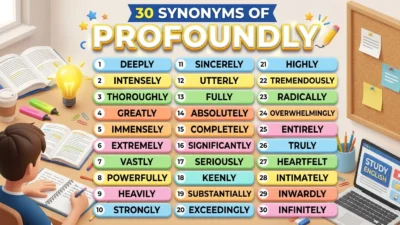 Synonyms of Profoundly: